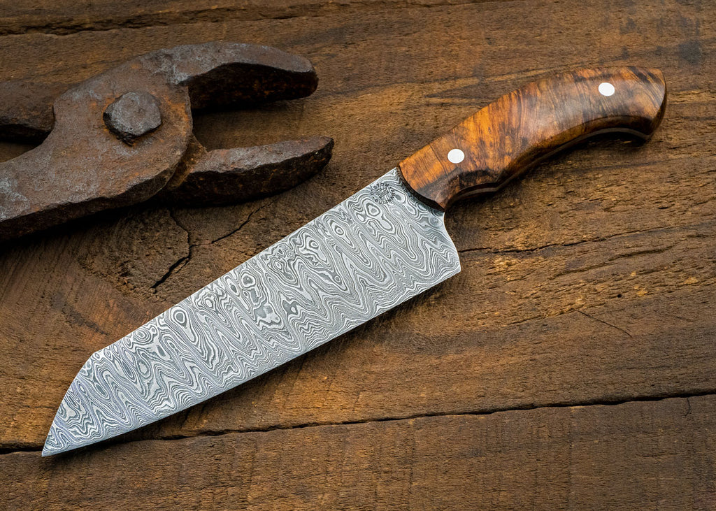 Medium Damascus Santoku