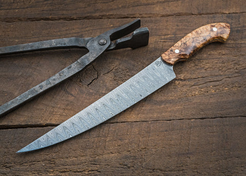 Damascus Carving Knife