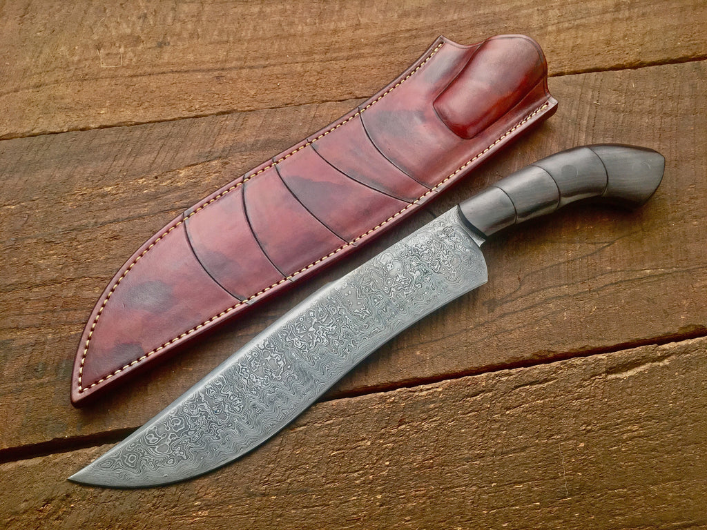 Damascus Camp Knife